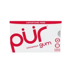 Pür Cinnamon Aspartame Free 100% Xylitol Natural Flavored Gum