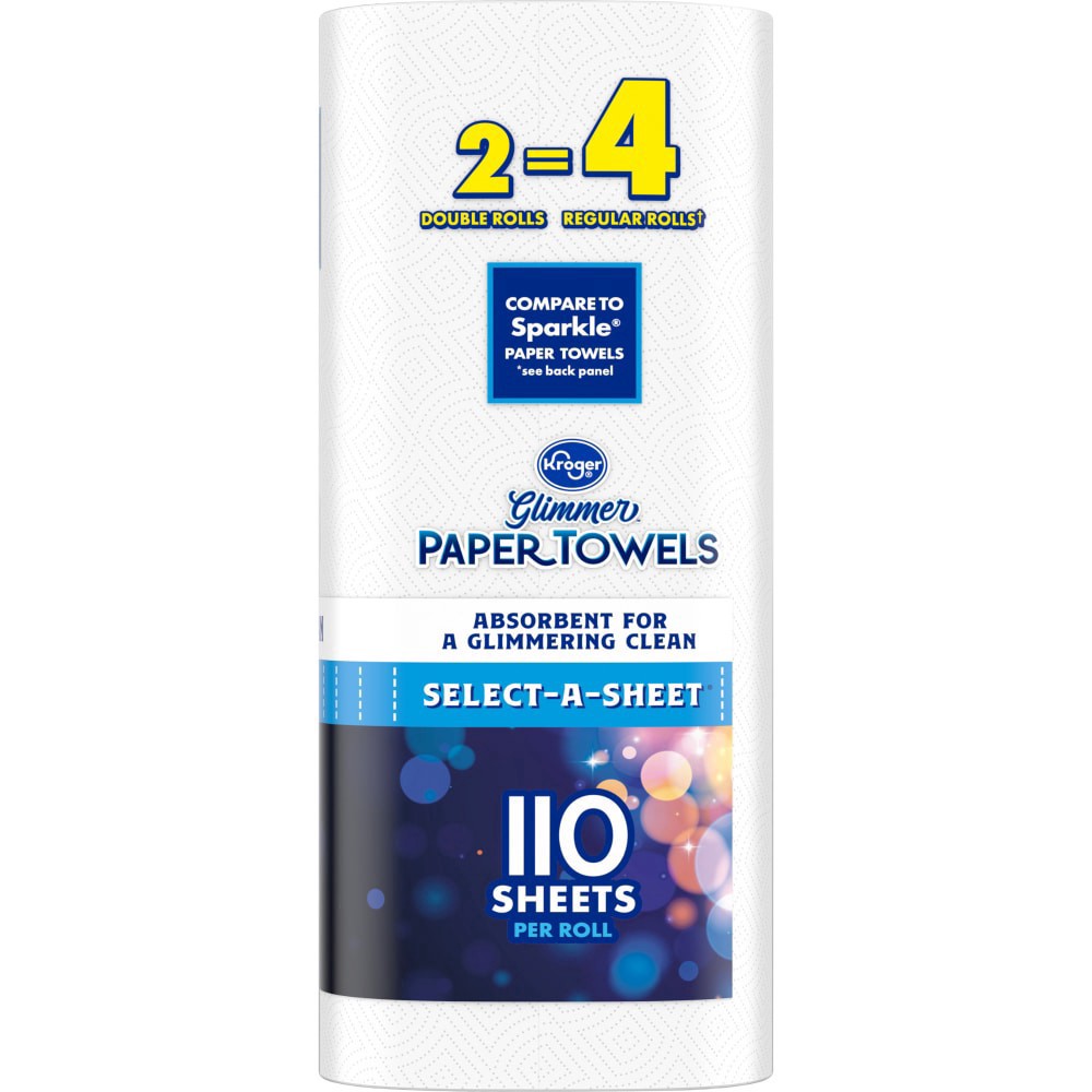 slide 3 of 3, Kroger Glimmer Paper Towels, 2 ct