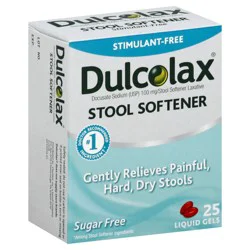 Dulcolax Stool Softener Laxative Liquid Gel Capsules, 25 Ct.