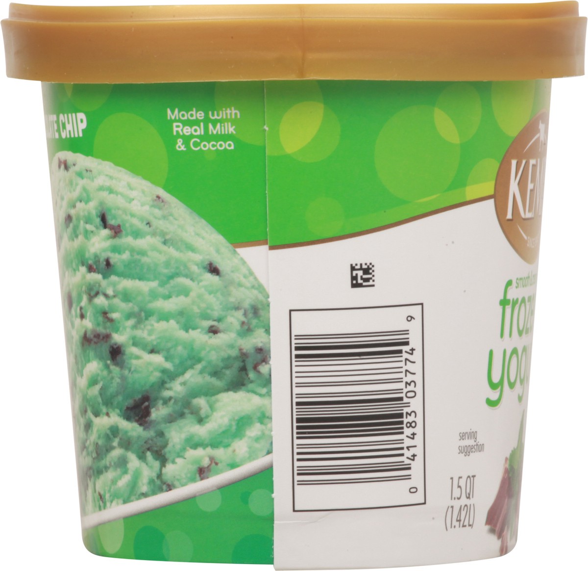 slide 4 of 13, Kemps Mint Choc Chip Frozen Yogurt Low Fat, 1.5 qt