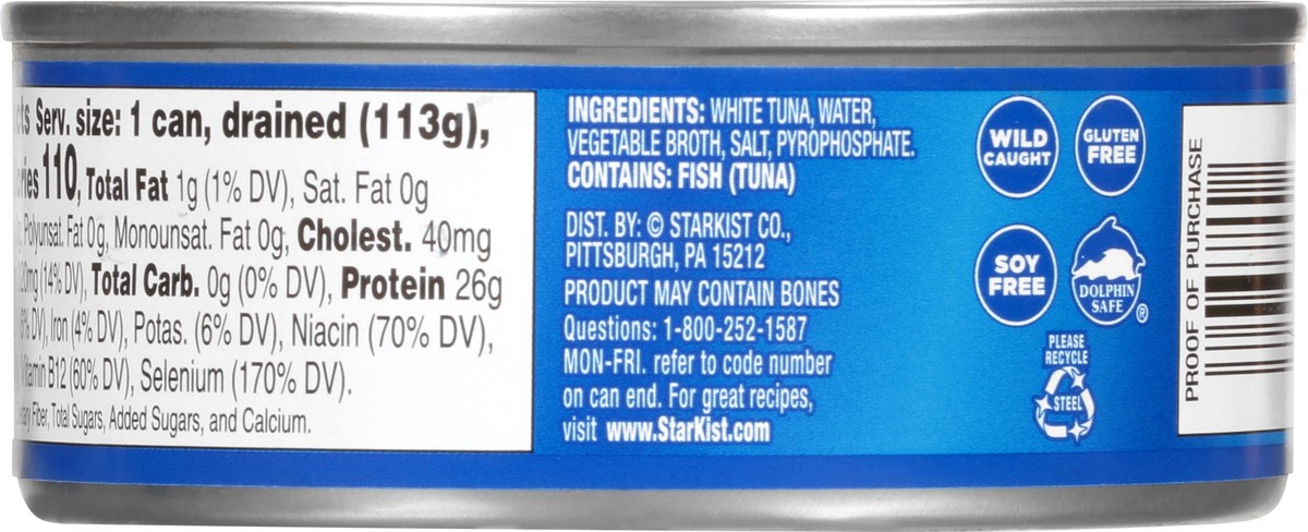 slide 5 of 9, StarKist Solid White Albacore Tuna in Water 5 oz, 5 oz