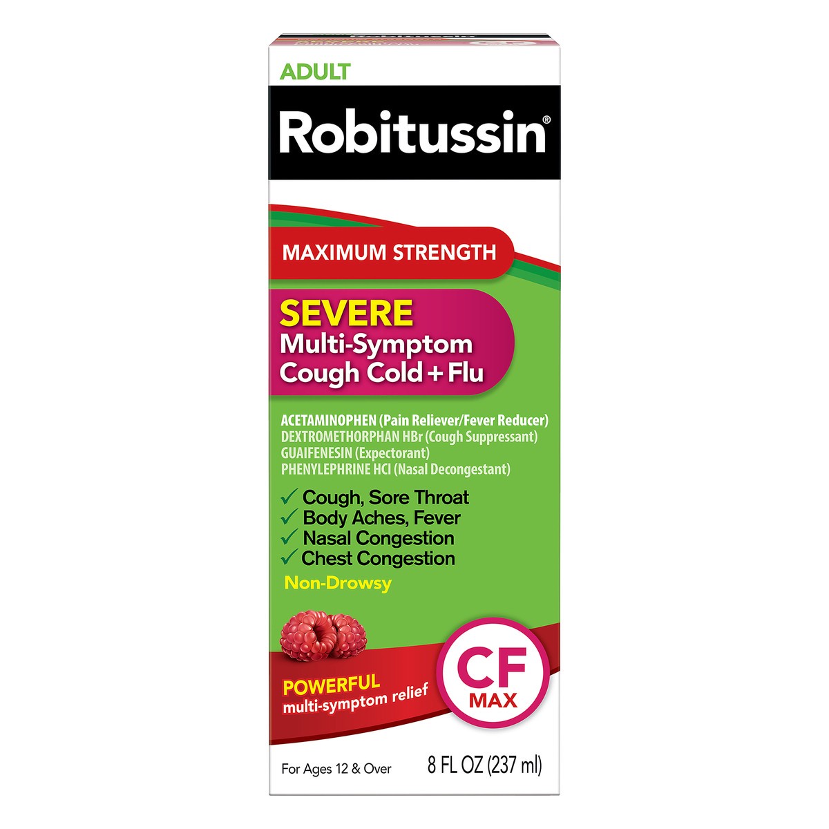 slide 1 of 7, Robitussin Maximum Strength Multi-Symptom Cold Relief Liquid - Dextromethorphan - 8 fl oz, 8 fl oz