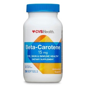 slide 1 of 1, CVS Health Beta-Carotene Softgels, 250 ct; 15 mg