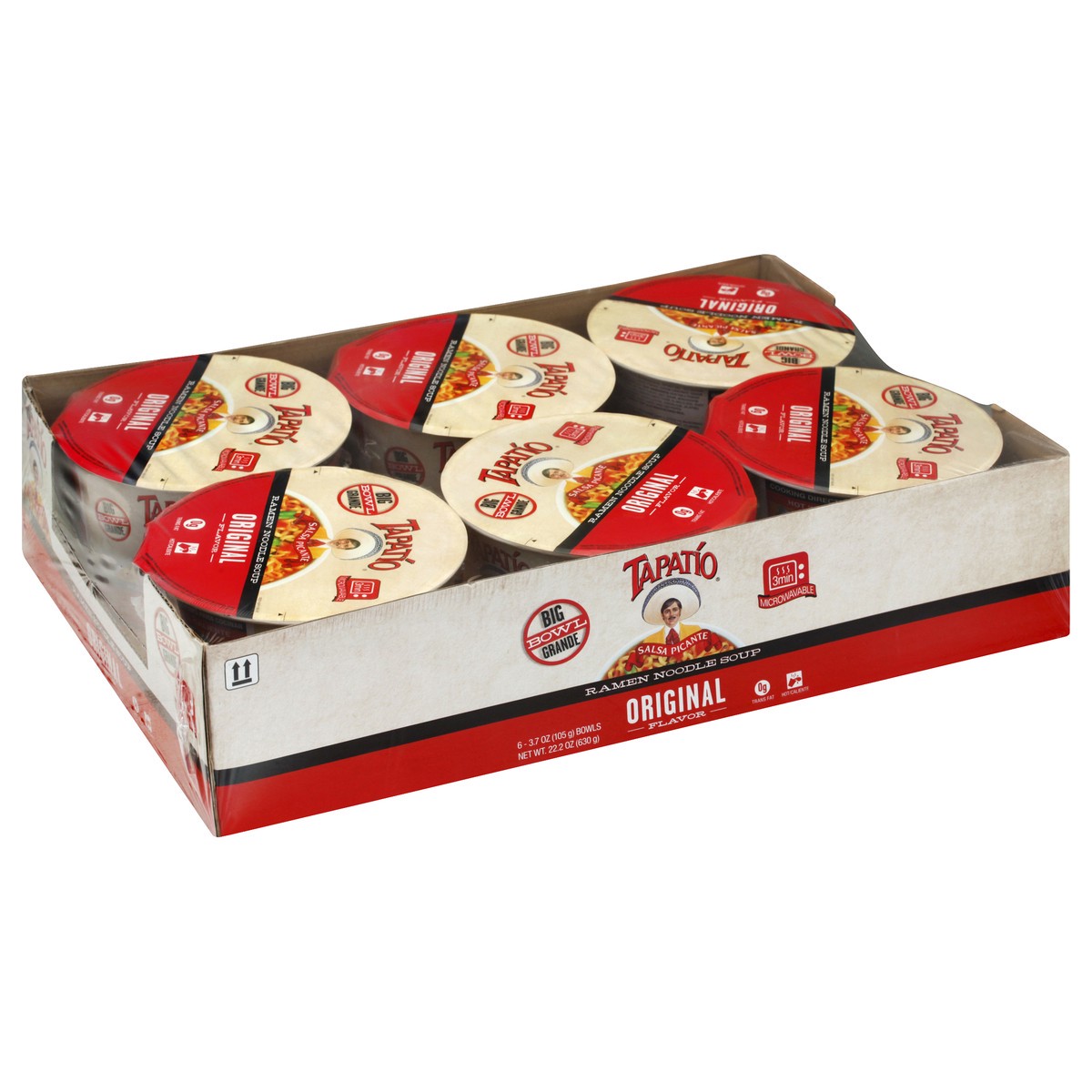slide 7 of 13, Tapatio Big Bowl Grande Original Flavor Ramen Noodle Soup - 6 ct, 6 ct