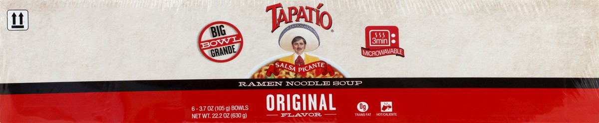 slide 6 of 13, Tapatio Big Bowl Grande Original Flavor Ramen Noodle Soup - 6 ct, 6 ct