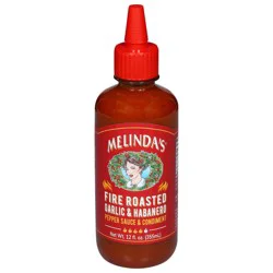 Melinda's Fire Roasted Galic And Habanero Pepper Sauce 12 Ounces