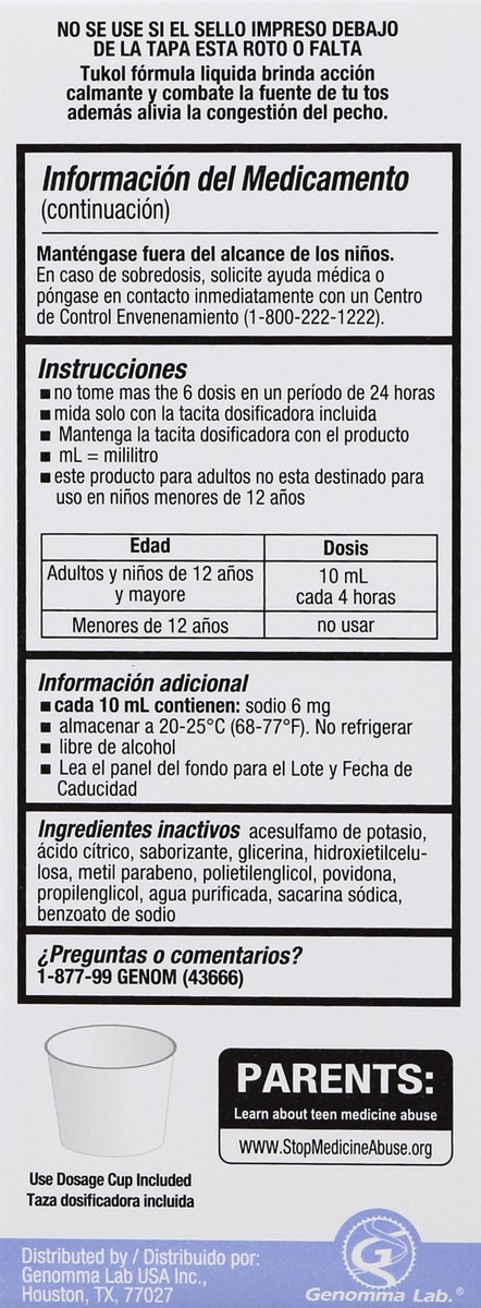 slide 2 of 12, Tukol For Diabetes Cough & Cold 4 oz, 4 oz