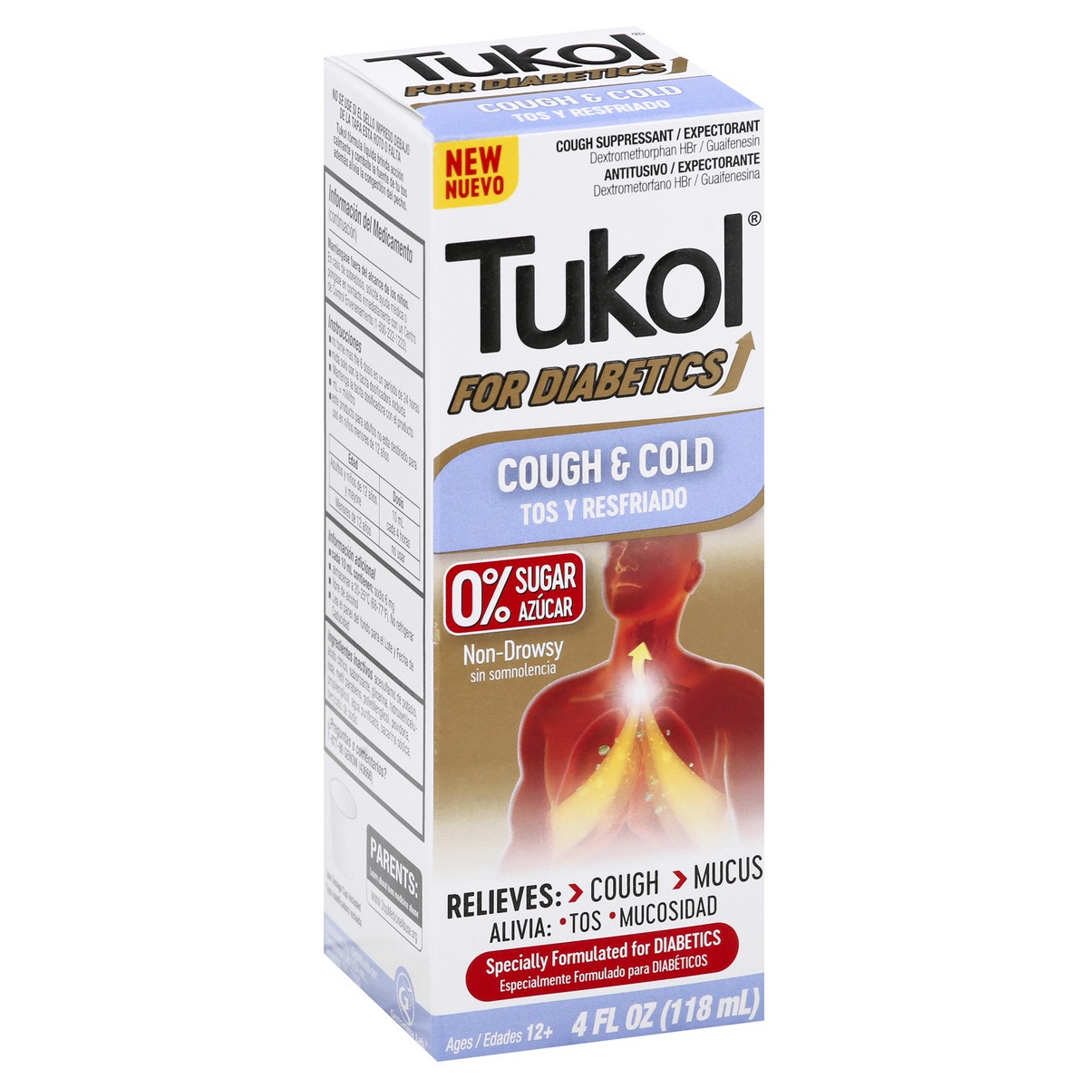 slide 11 of 12, Tukol For Diabetes Cough & Cold 4 oz, 4 oz