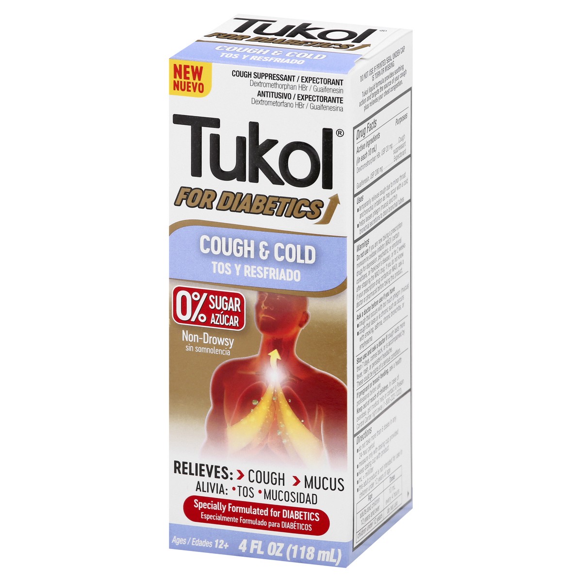 slide 5 of 12, Tukol For Diabetes Cough & Cold 4 oz, 4 oz