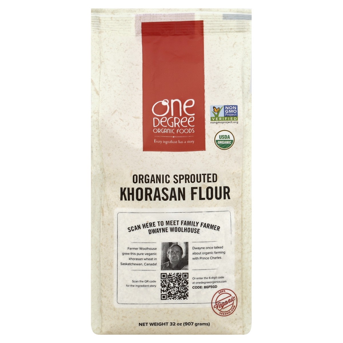 slide 5 of 6, One Degree Organic Foods Khorasan Flour 32 oz, 32 oz