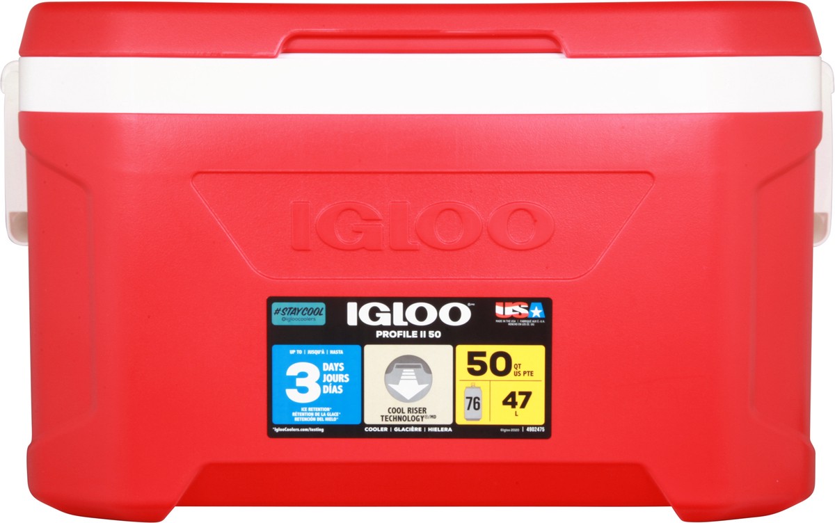 slide 6 of 9, Igloo Red 50Qt Cooler, 1 ct