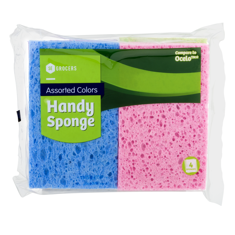 slide 1 of 1, SE Grocers Handy Sponge, 4 ct