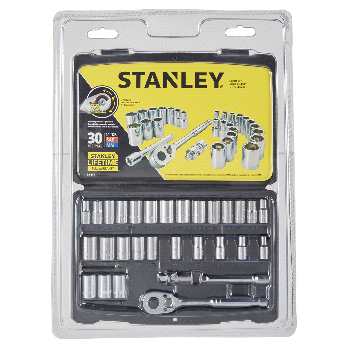 slide 1 of 29, Stanley Socket Set, 30 ct