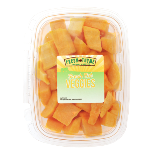 slide 1 of 1, Fresh Thyme Butternut Squash Cubes, 1 ct