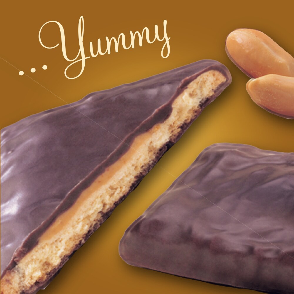 slide 6 of 6, Kroger Chocolate Enrobed Peanut Butter Fudge Cookies, 9.2 oz