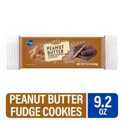 Kroger Chocolate Enrobed Peanut Butter Fudge Cookies