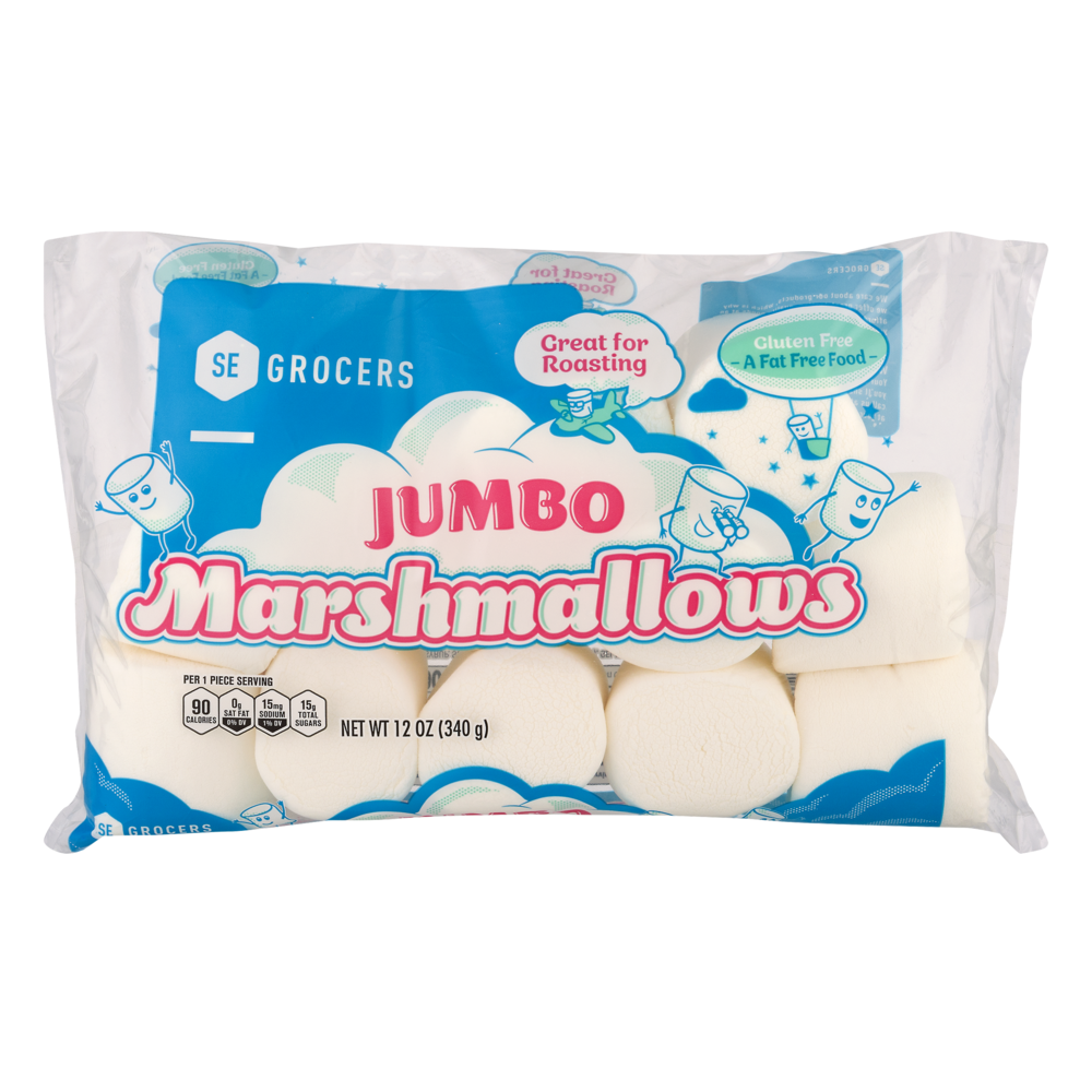 slide 1 of 1, SE Grocers Jumbo Marshmallows, 12 oz