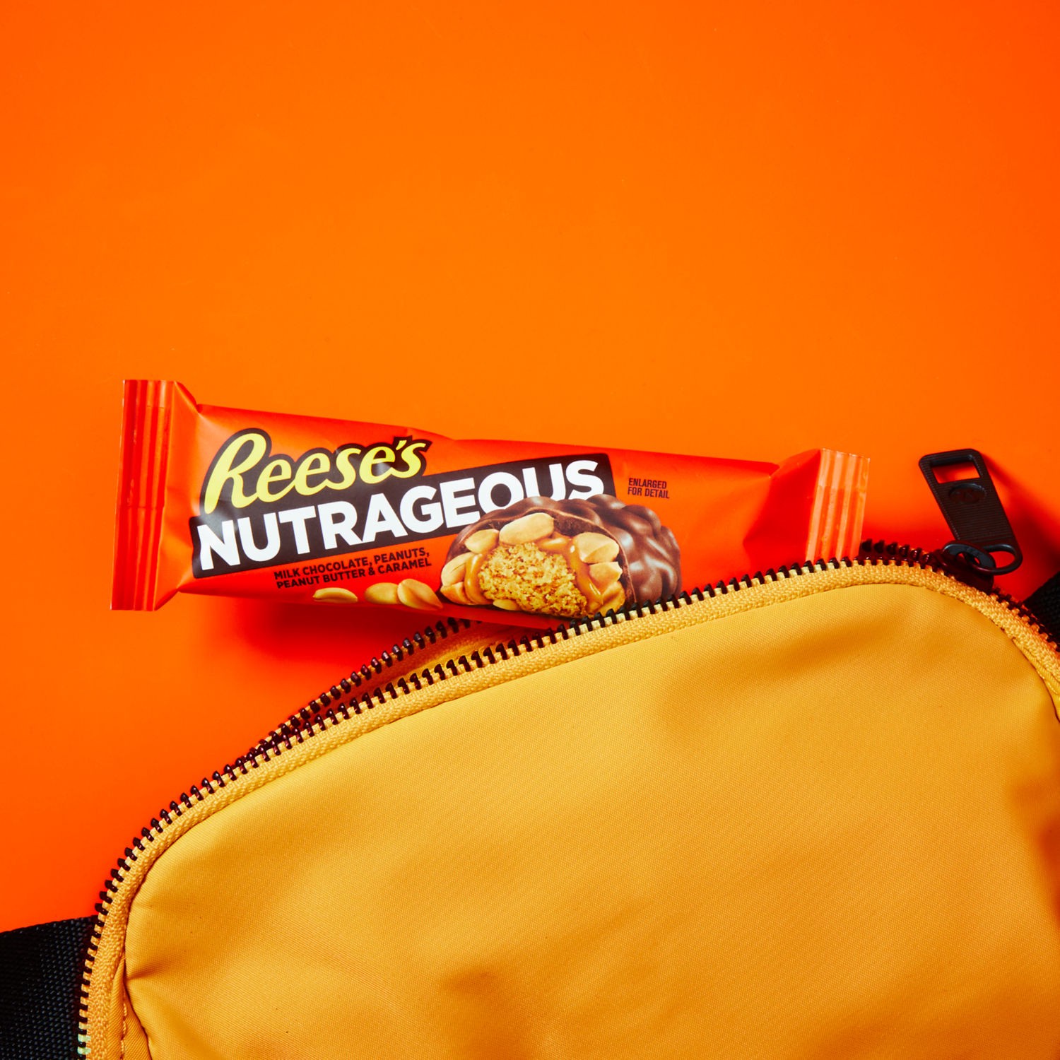 slide 4 of 7, Reese's NUTRAGEOUS Chocolate, Peanut Butter, Caramel and Peanut Candy Bar, 1.66 oz, 1.66 oz