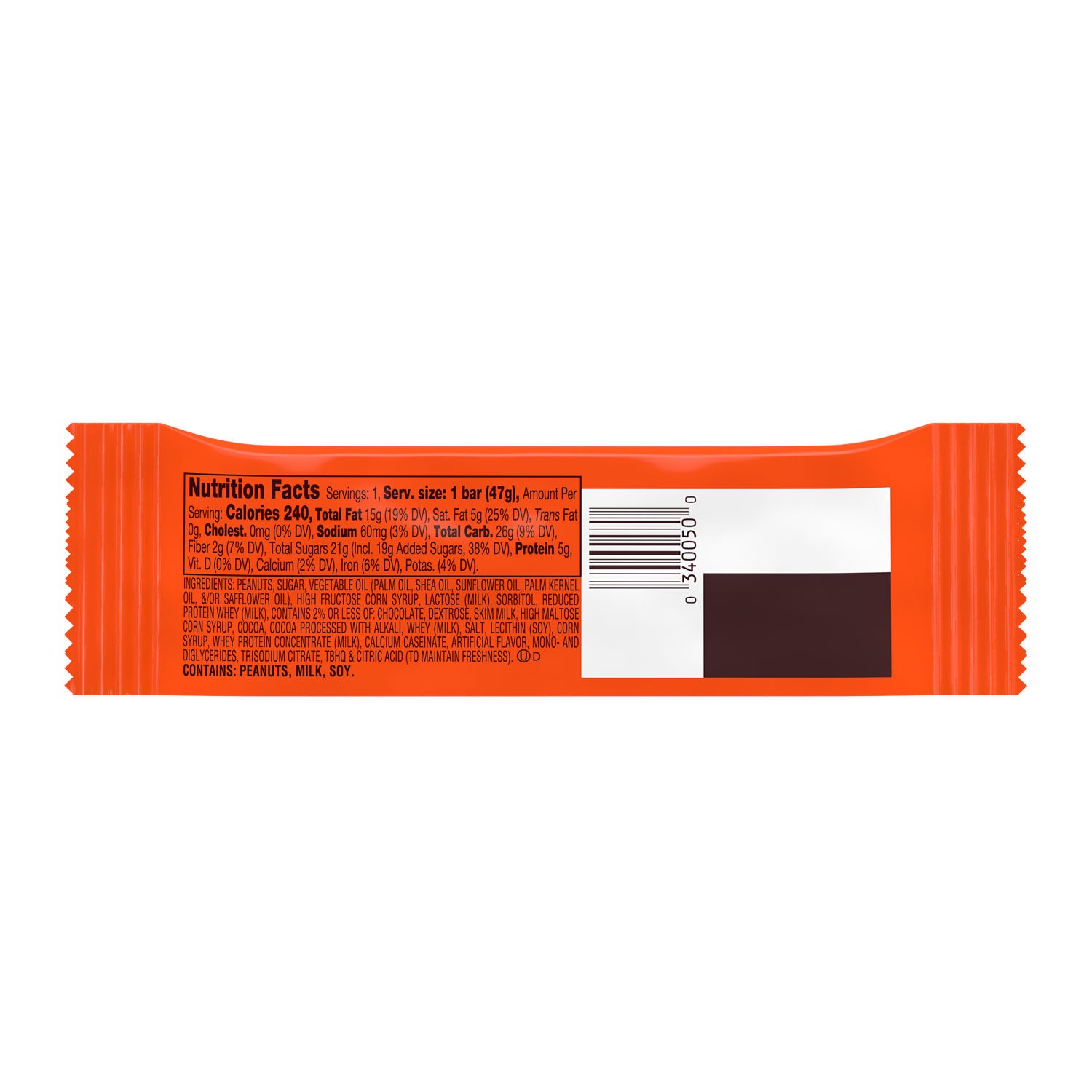 slide 5 of 7, Reese's NUTRAGEOUS Chocolate, Peanut Butter, Caramel and Peanut Candy Bar, 1.66 oz, 1.66 oz