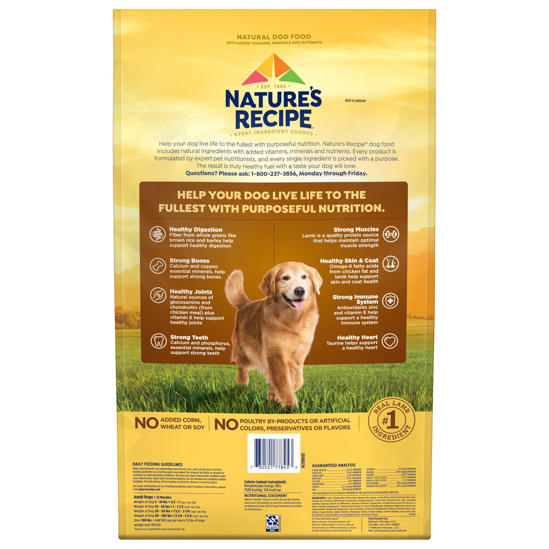 slide 2 of 10, Nature's Recipe Nature''s Recipe Mature Lamb & Brown Rice Recipe Dry Dog Food, 24 lb. Bag, 24 lb