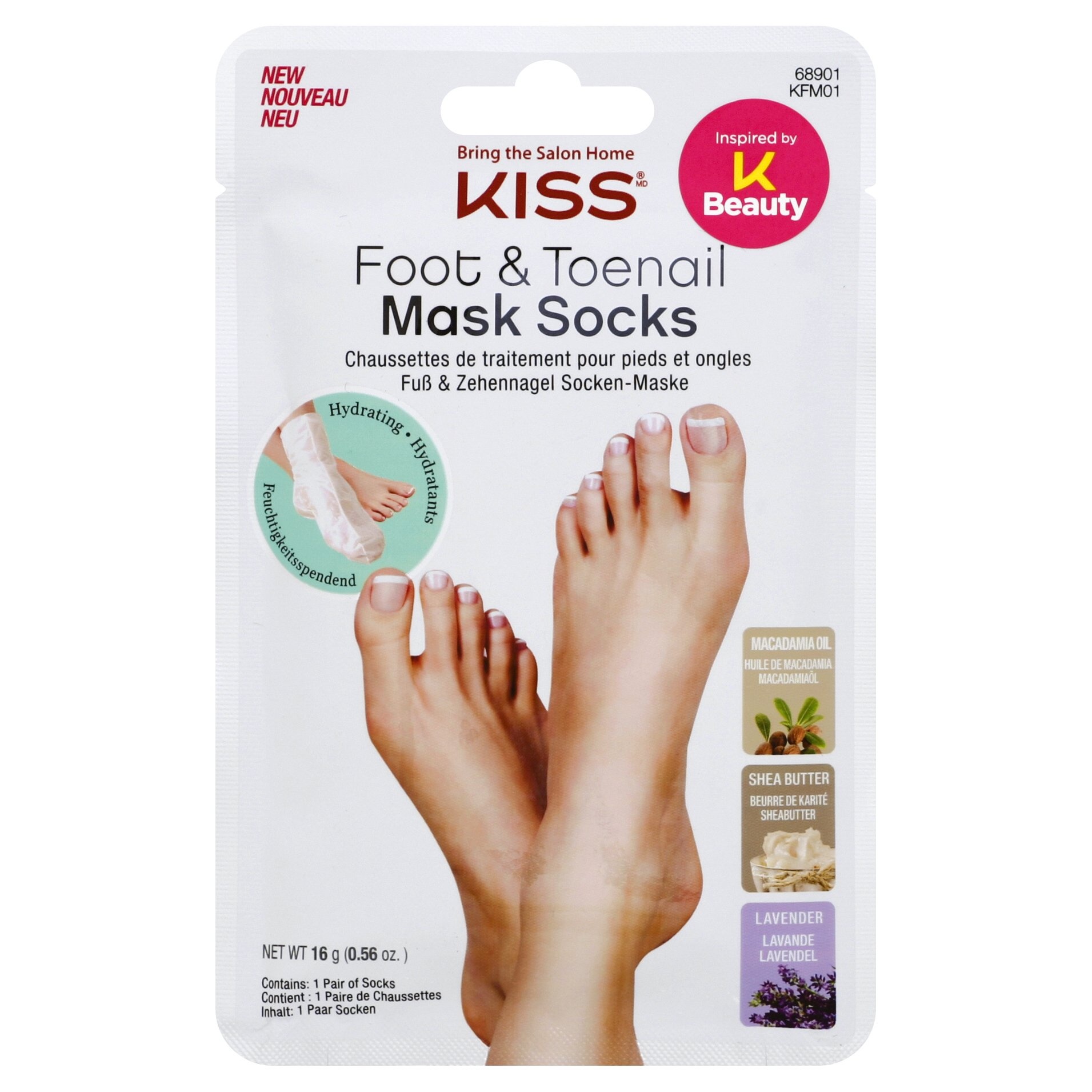 slide 1 of 1, Kiss Mask Socks 1 ea, 0.56 oz