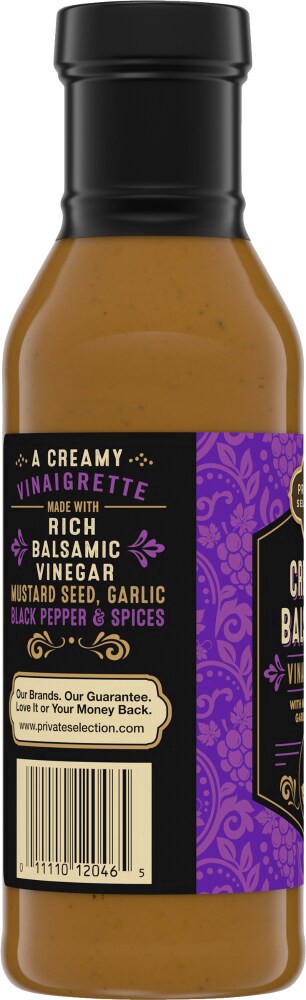 slide 1 of 4, Private Selection Creamy Balsamic Vinaigrette Salad Dressing, 12 fl oz