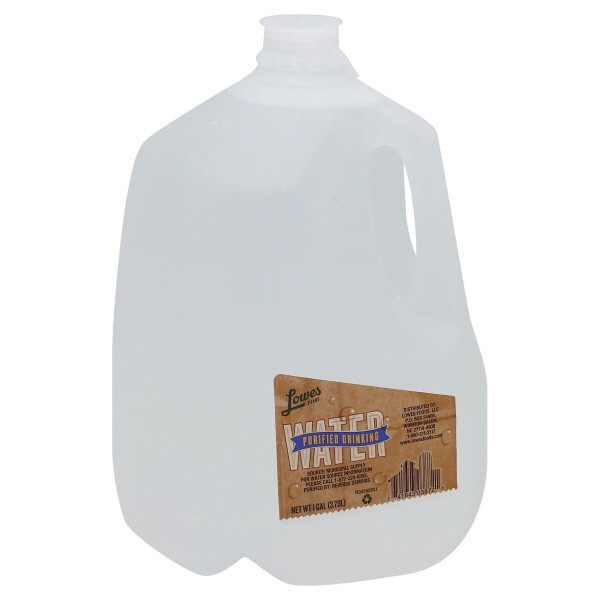 slide 1 of 1, Lowes Foods Drinking Water- 128 oz, 128 oz