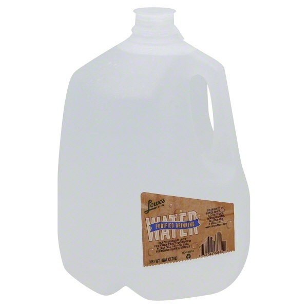 slide 1 of 1, Lowes Foods Drinking Water - 128 oz, 128 oz