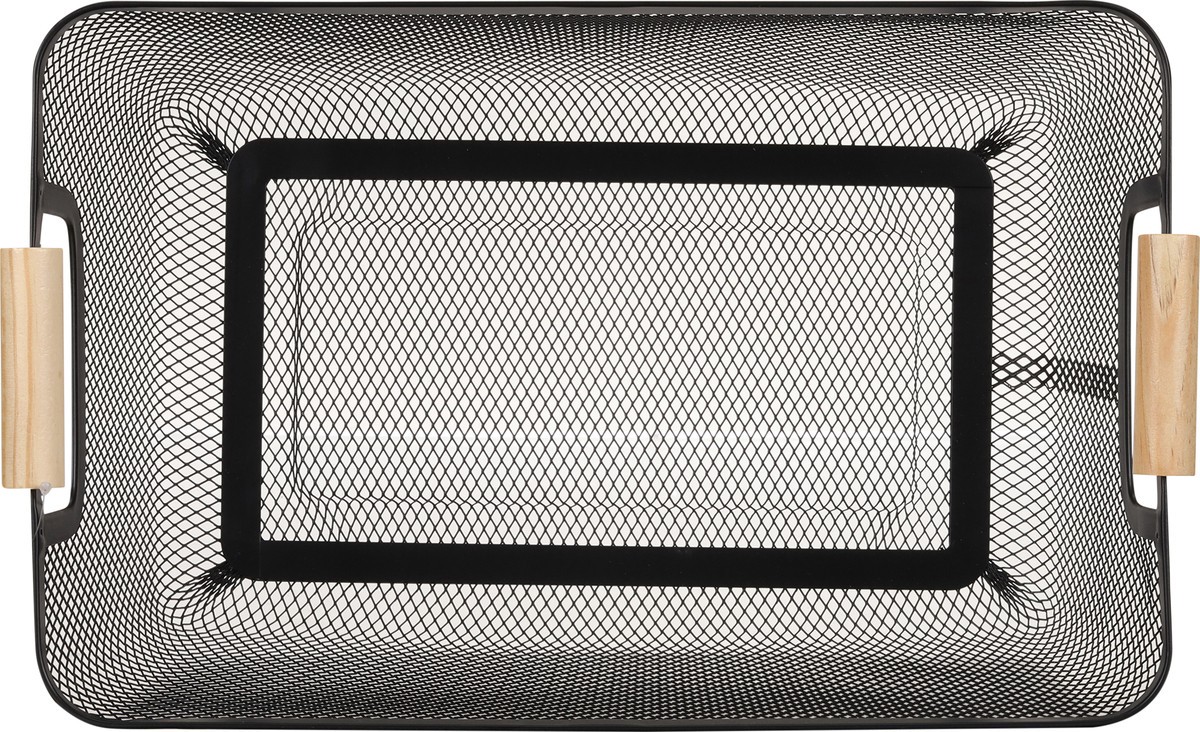 slide 9 of 11, Whitmor Metal Mesh Tote with Wood Handles Large 1 ea, 1 ct