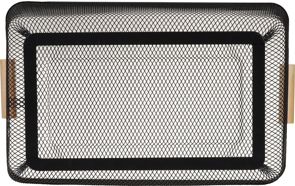 slide 10 of 11, Whitmor Metal Mesh Tote with Wood Handles Large 1 ea, 1 ct