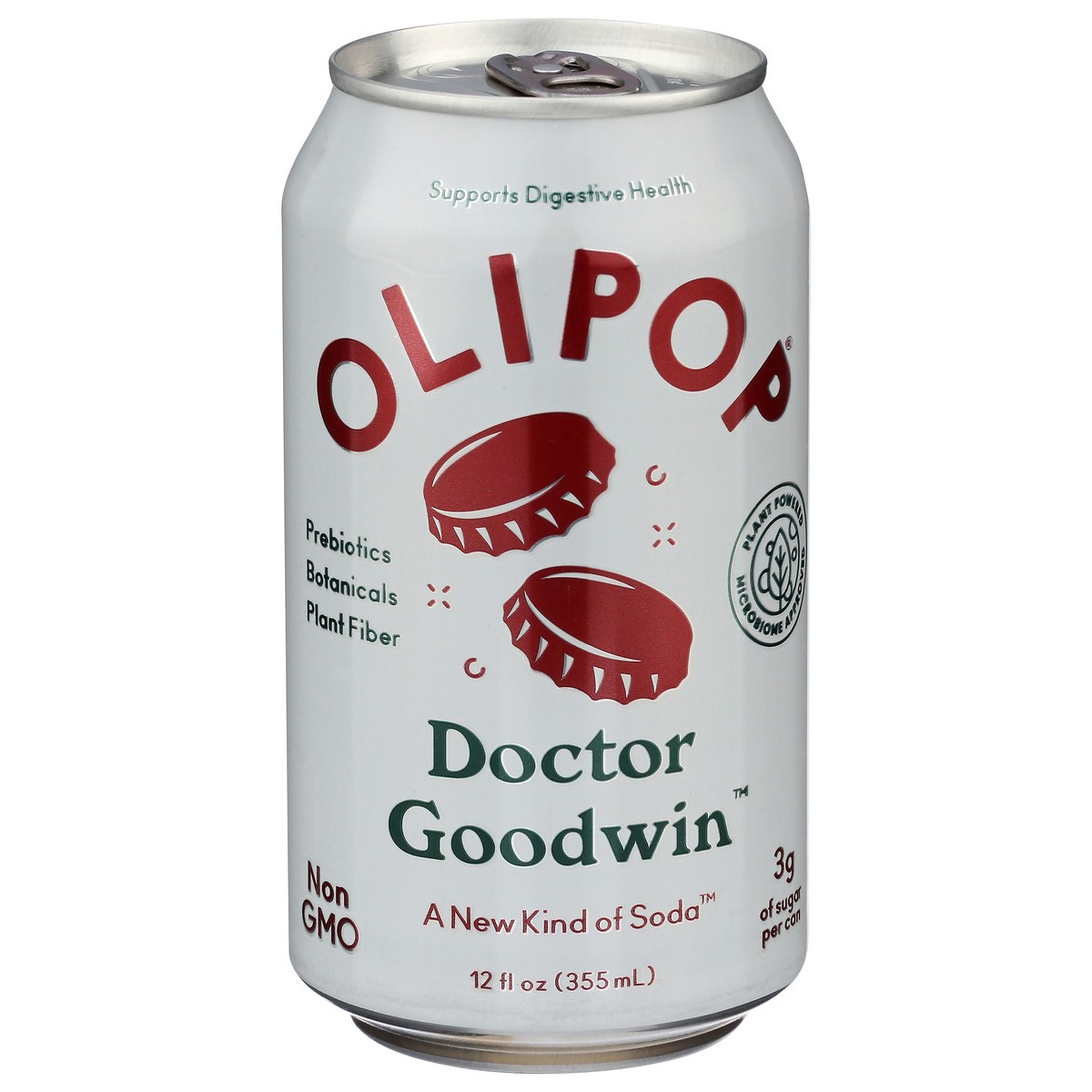 slide 1 of 1, OLIPOP Doctor Goodwin, A New Kind of Soda 12 fl oz, 1 ct