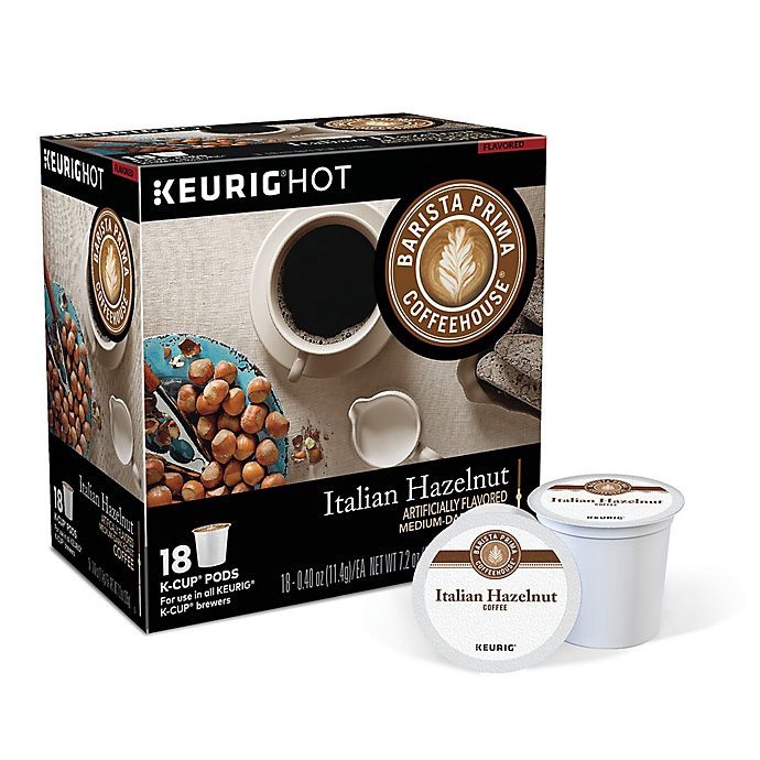 slide 2 of 2, Barista Prima Coffeehouse Italian Hazelnut Coffee Keurig K-Cup Pods, 18 ct