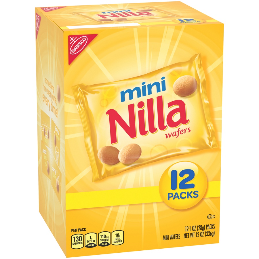 slide 3 of 8, Mini Nilla Wafers Cookies Munch Pack, 12 ct; 1 oz