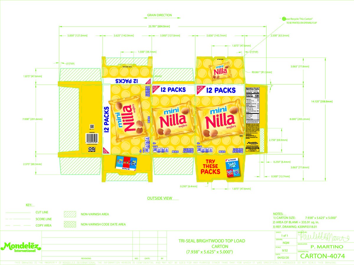 slide 6 of 14, Mini Nilla Wafers Cookies - Munch Pack - 12oz/12ct, 12 oz
