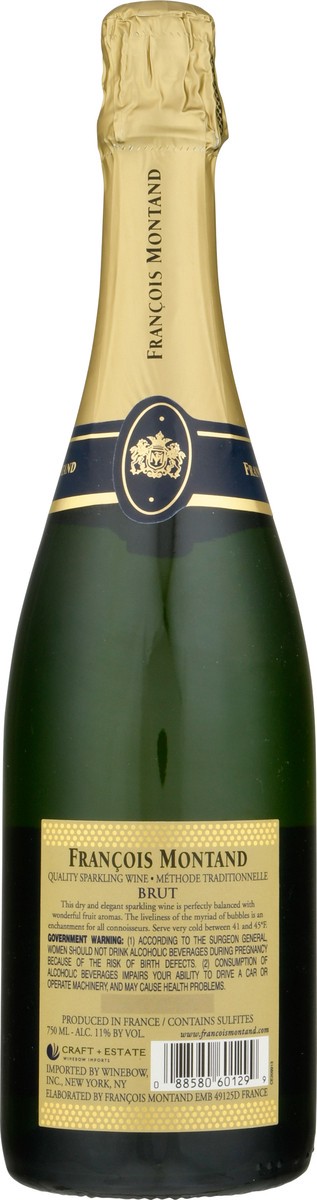 slide 4 of 9, Francois Montand Brut, 750 ml
