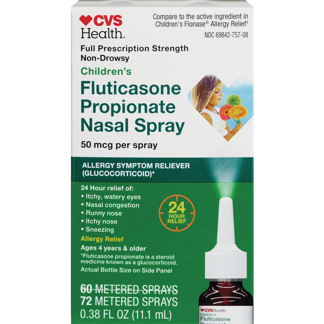 slide 1 of 1, CVS Health Chld Flutic Nsl Spry 72, 1 ct