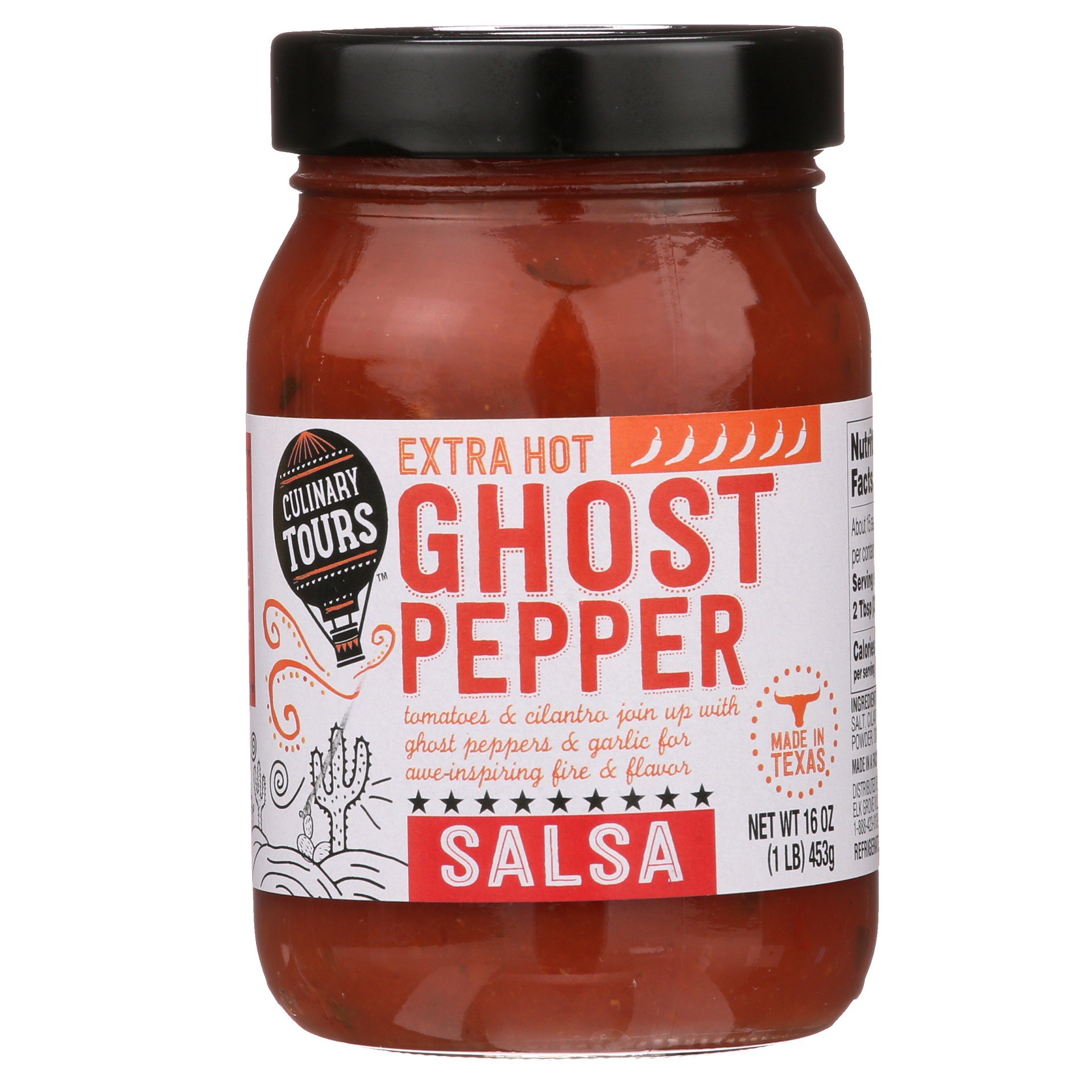 slide 1 of 6, Culinary Tours Extra Hot Ghost Pepper Salsa, 16 oz