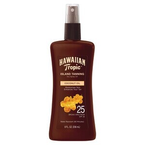 slide 1 of 1, Hawaiian Tropic Tanning Oil Pump Spray, 8 oz