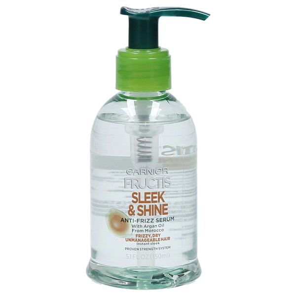 slide 1 of 1, Garnier Fructis Sleek/Shine Leave in Treatment, 5.1 oz
