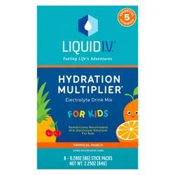 Liquid I.V. Hydration Multiplier Kids' Electrolyte Drink - Tropical Punch - 4.51oz/8ct