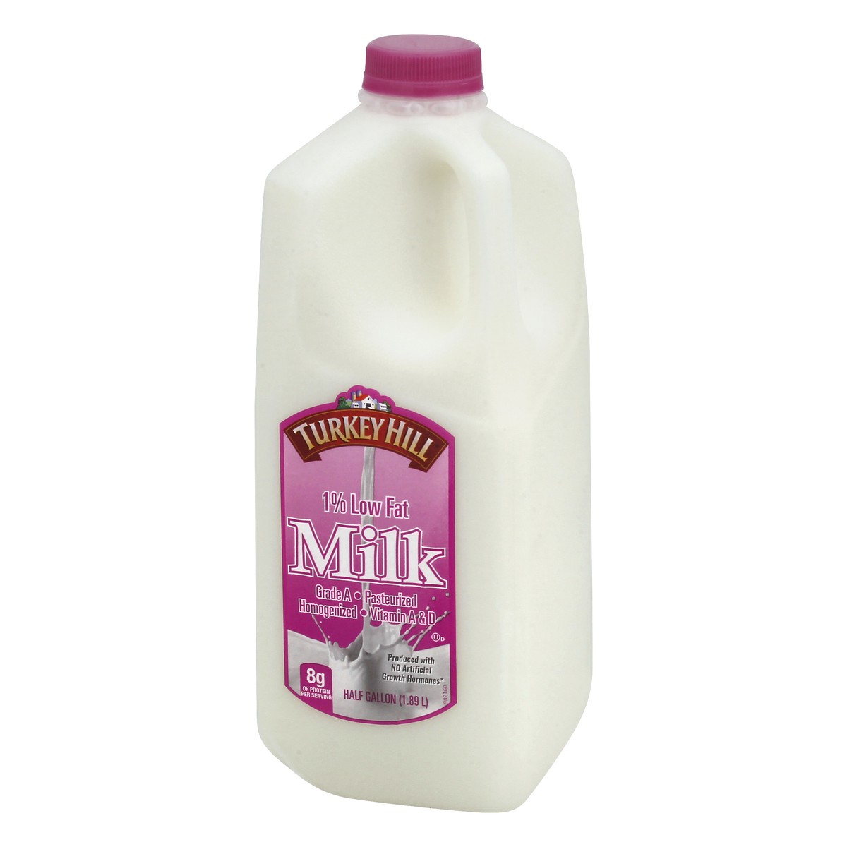 slide 2 of 13, Turkey Hill 1% Low Fat Milk 0.5 gl, 1/2 gal
