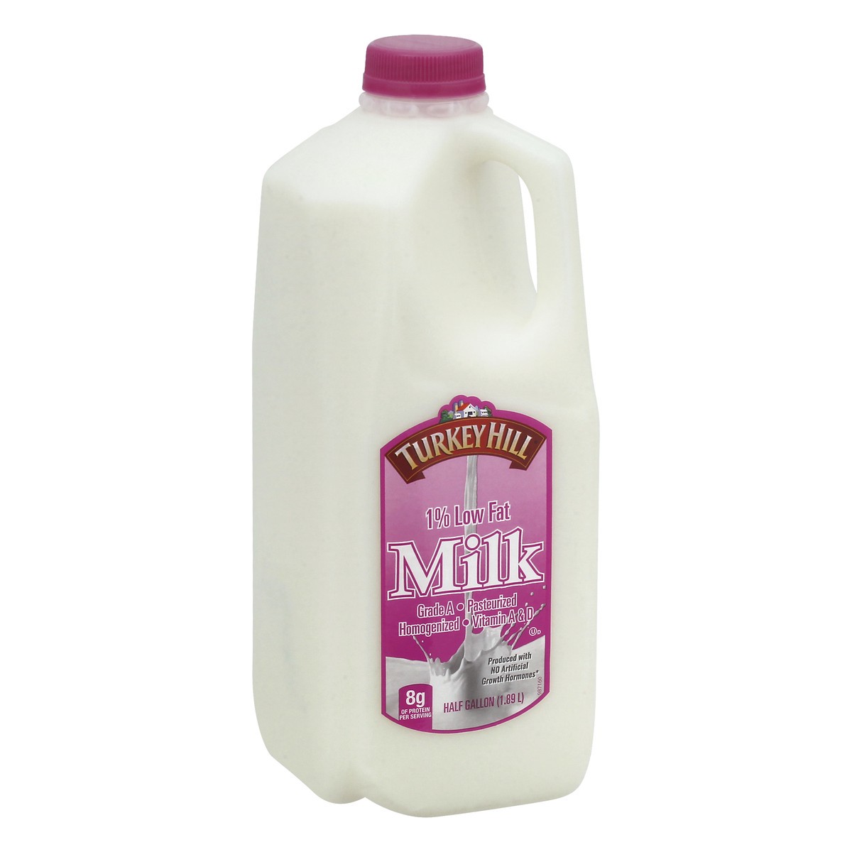 slide 5 of 13, Turkey Hill 1% Low Fat Milk 0.5 gl, 1/2 gal