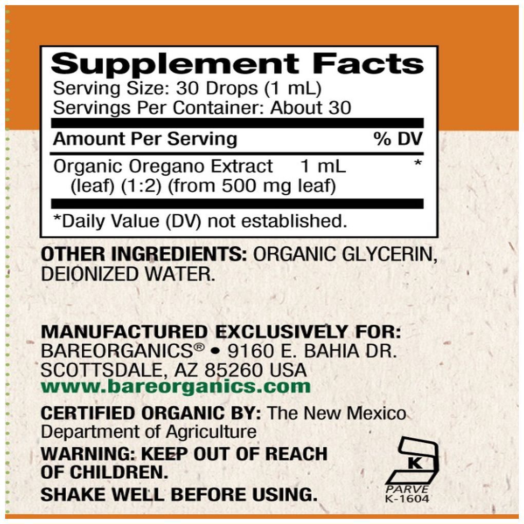 slide 2 of 2, BareOrganics Elderberry Fruit Liquid Drops (Organic), 1 oz