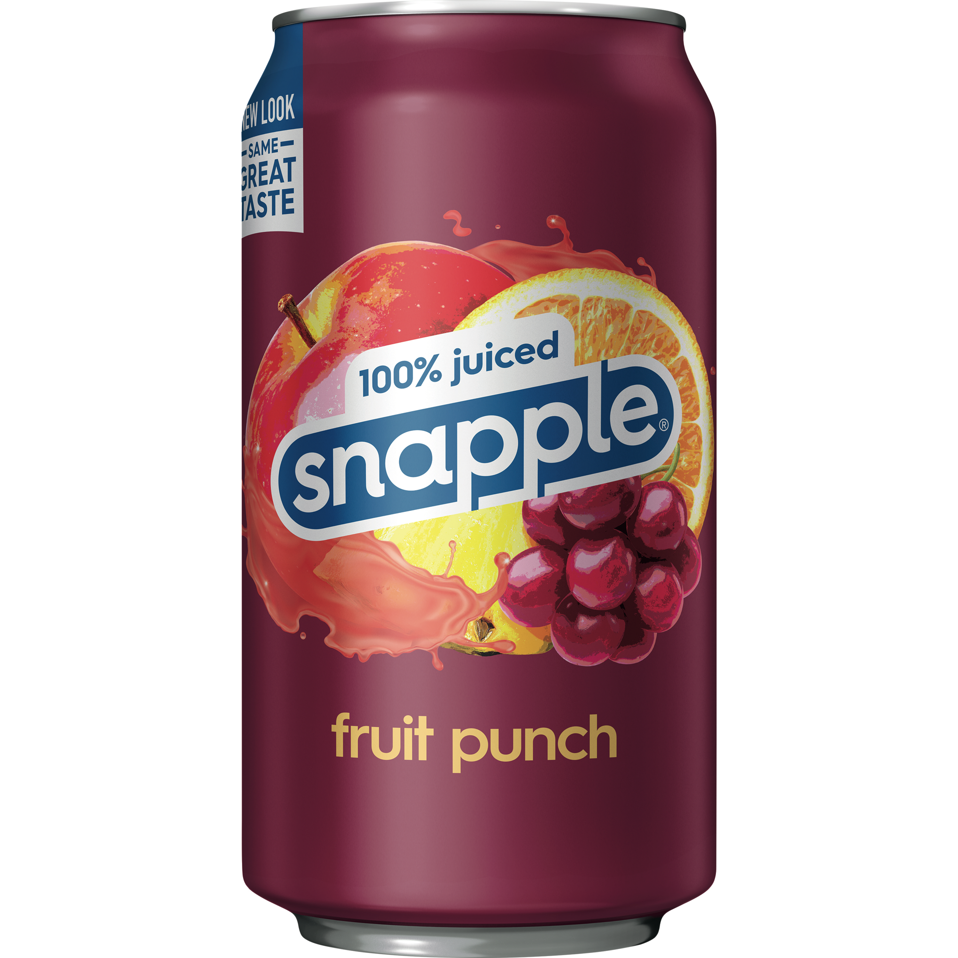 slide 3 of 3, Snapple 100% Juiced Fruit Punch, 11.5 fl oz can, 11.50 fl oz