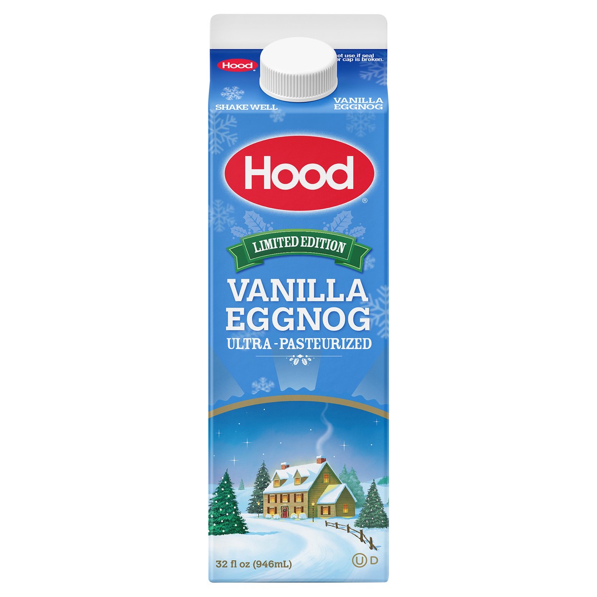 slide 1 of 10, Hood Vanilla Eggnog, 32 oz, 32 fl oz