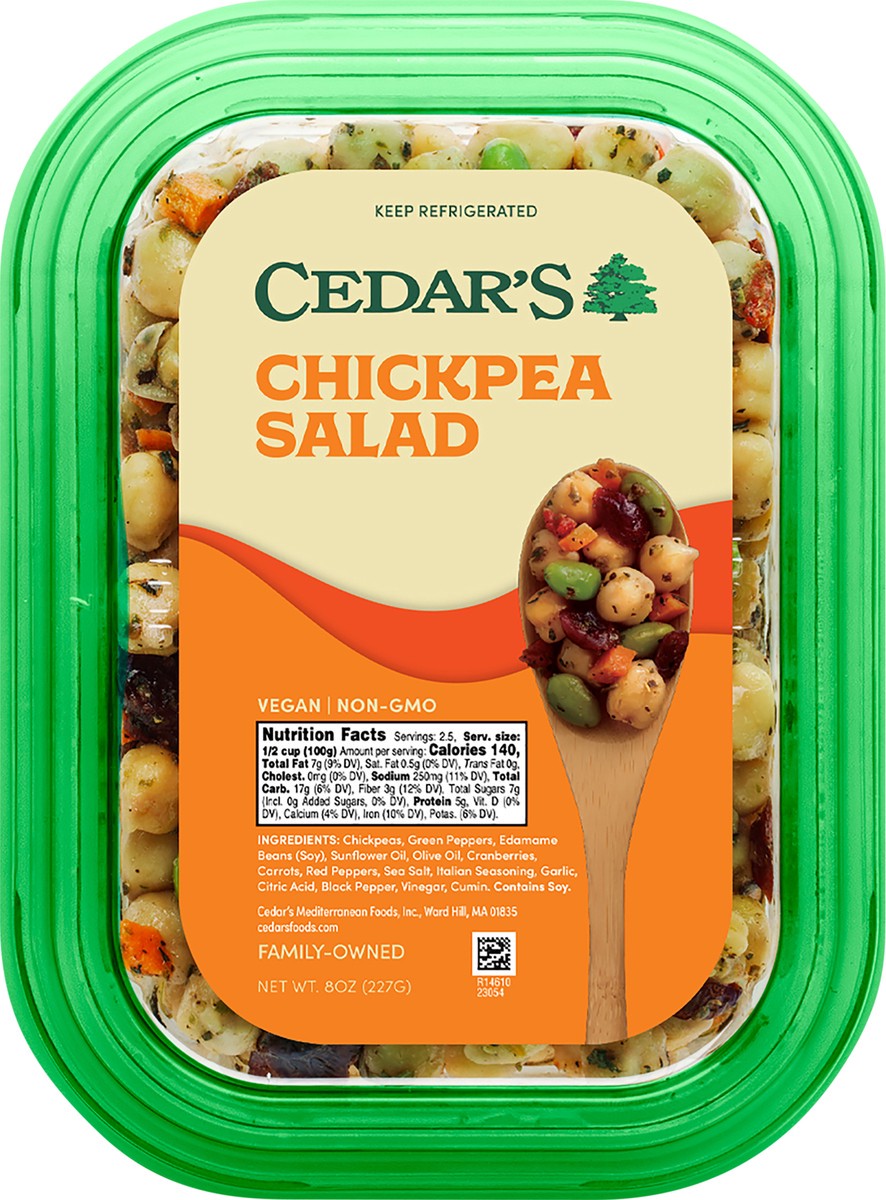 slide 2 of 3, Cedar's Chickpea Salad, 8 oz