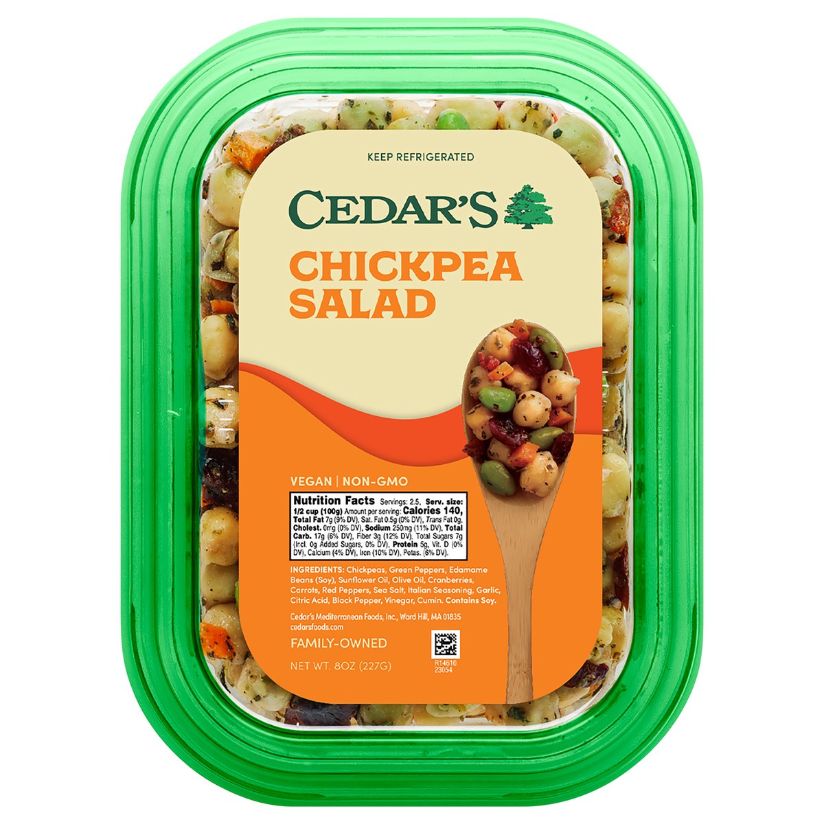 slide 1 of 3, Cedar's Chickpea Salad, 8 oz