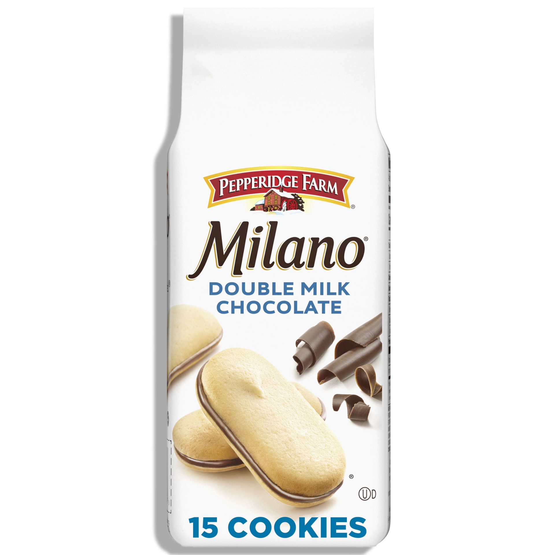 slide 1 of 5, Pepperidge Farm Milano Double Milk Chocolate Cookies, 7.5 OZ Bag (15 Cookies), 7.5 oz