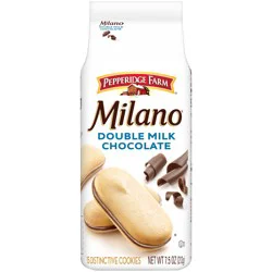 Pepperidge Farm Milano Double Milk Chocolate Cookies, 7.5 oz Bag