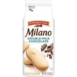 Pepperidge Farm Milano Double Milk Chocolate Cookies, 7.5 oz Bag
